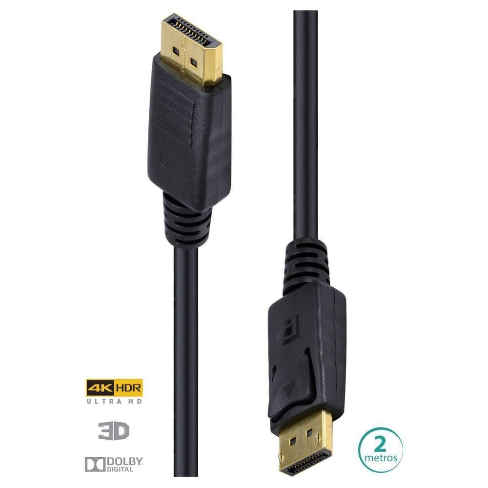 Cabo Displayport 1.3v Ultra Hd 60hz 2 Metros - Dp13-2