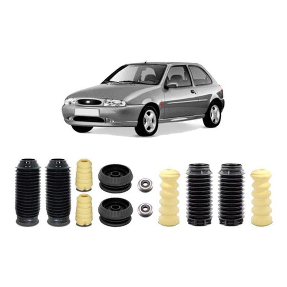 4 Kit Do Amortecedor Dianteiro Traseiro Fiesta 1999 2000 01