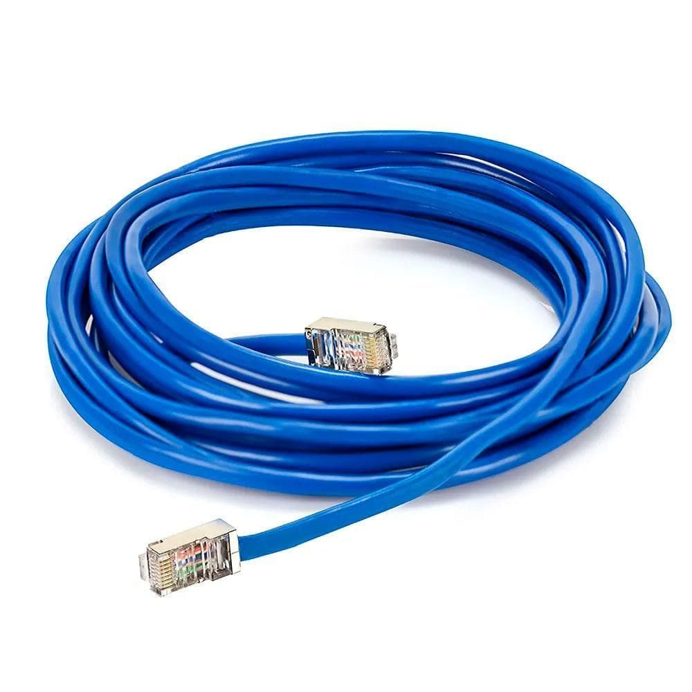 Cabo De Rede Blindado Cat5E Com Rj45 Azul - 50 Metros