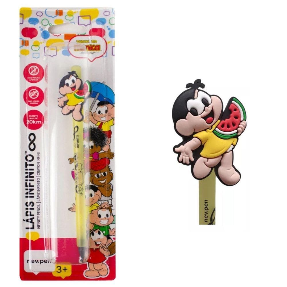 Lápis Infinito Hb Amarelo Turma Da Mônica - Magali - Newpen