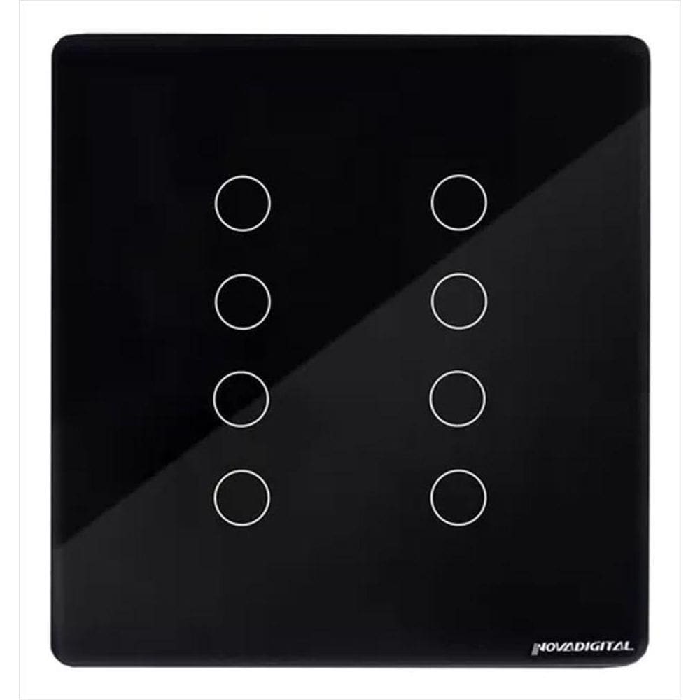 Interruptor Touch Inteligente Zigbee Novadigital 8 Botões