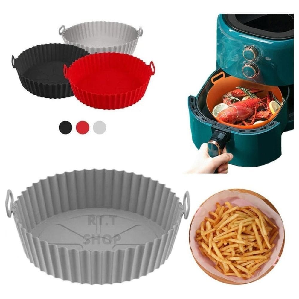 Forma de Silicone Reutilizável 1,5L para Air Fryer