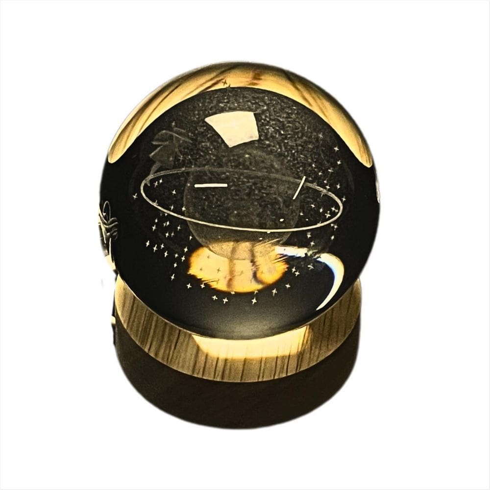 Abajour Led Luminaria De Mesa Galaxy Lights Bola De Cristal