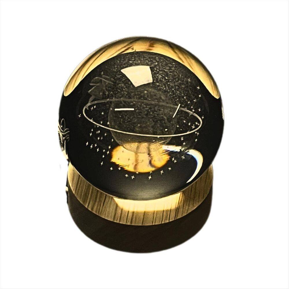 Abajour Led Luminaria De Mesa Galaxy Lights Bola De Cristal