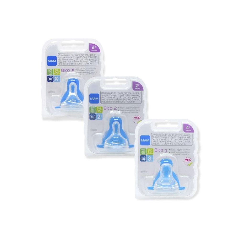 Bico Mamadeira Compativel Todas Mamadeiras Mam Skinsoft