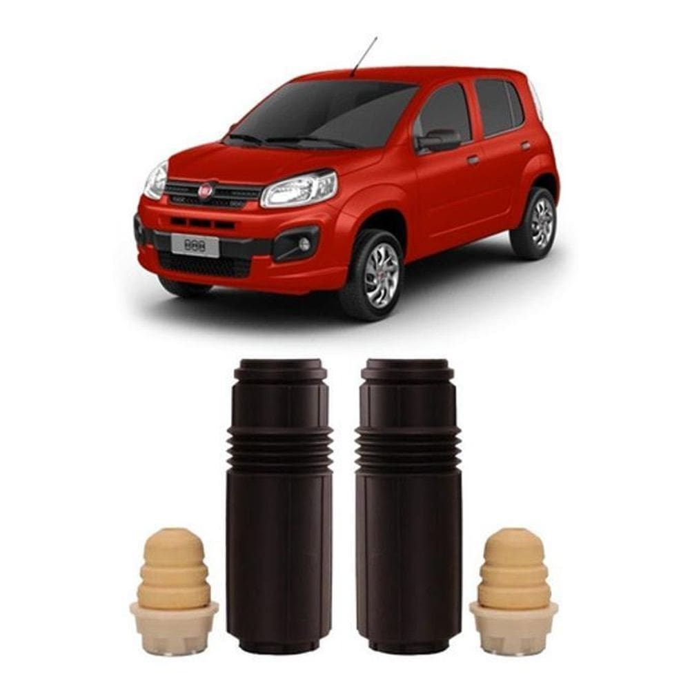 Par Batente Coifa Traseiro Fiat Uno 2010 2011 2012 2013 2014