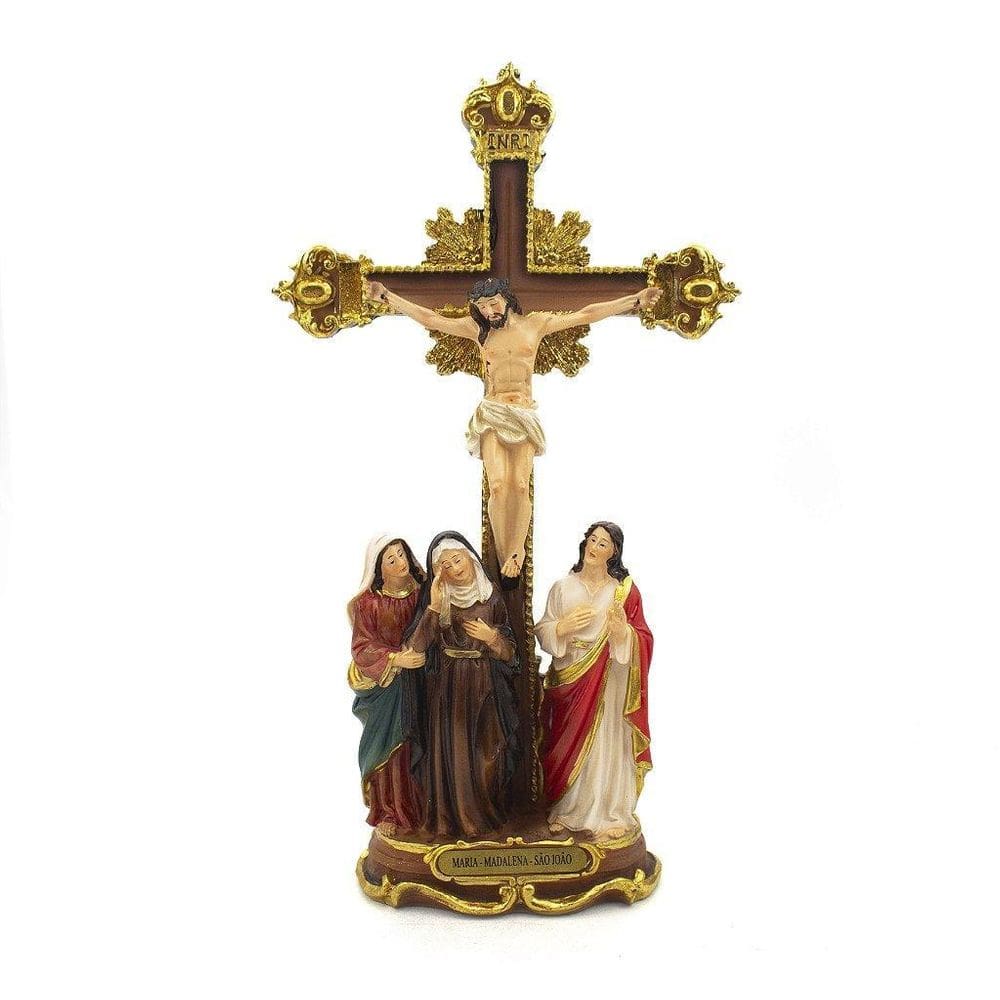 Imagem Cristo Crucificado Maria, Maria Madalena E São João