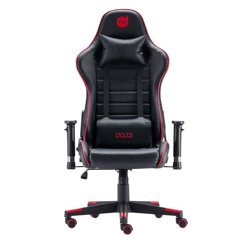 Cadeira Gamer Dazz Prime X V2 Preto E Vermelho Com Almofada