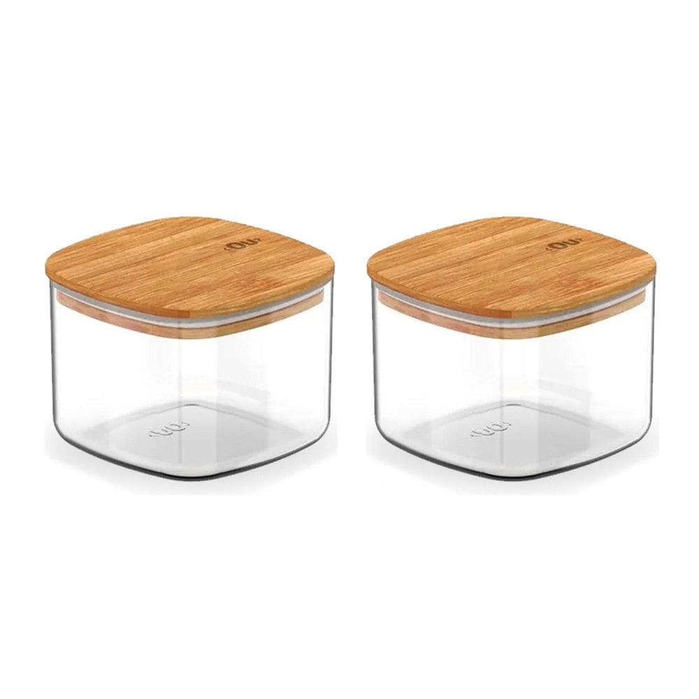 Kit 2 Pote Hermético Organizador De Mantimentos 450Ml Ou