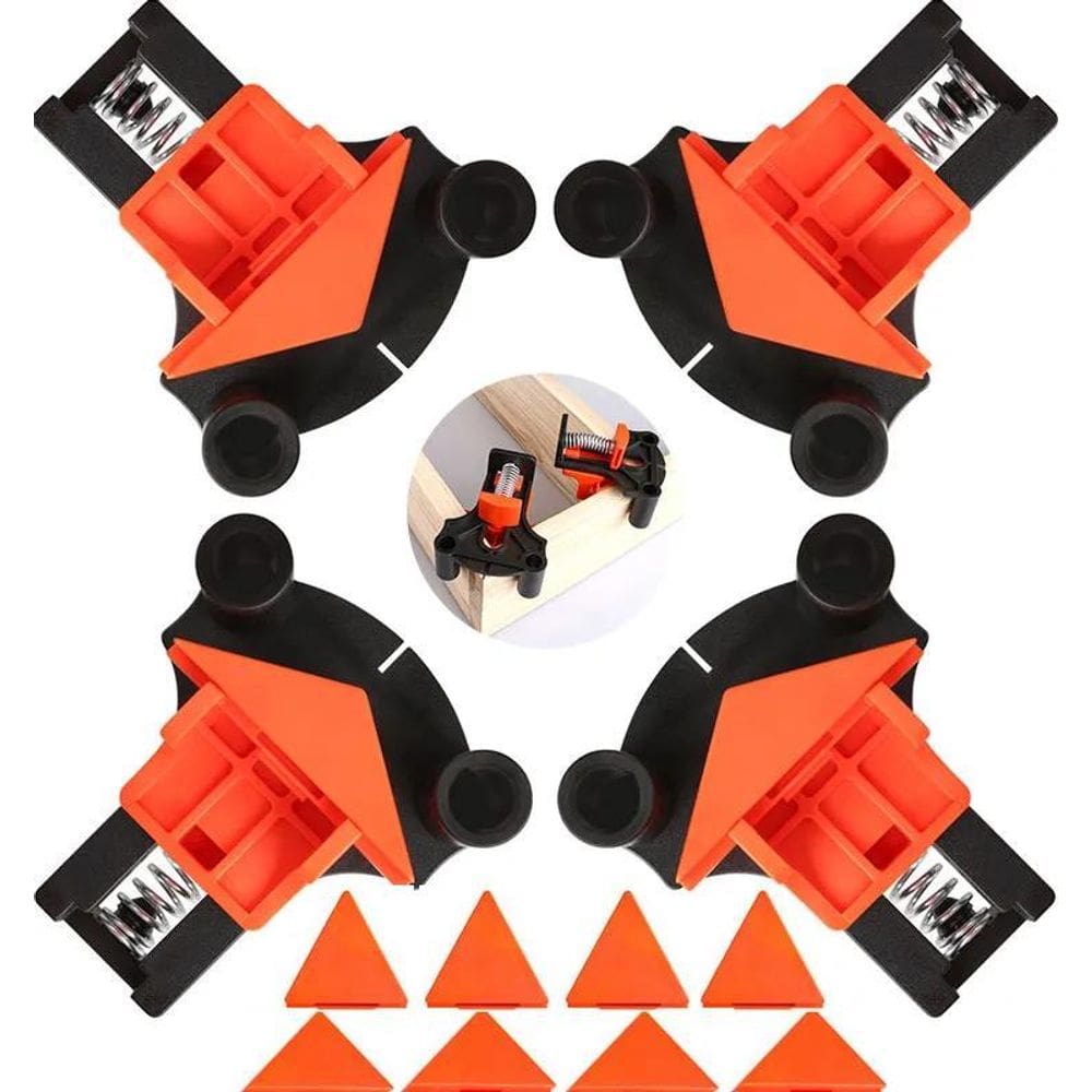 10X Kit 4 Grampos De Canto Aperto Angulares 60/90/120 Grau