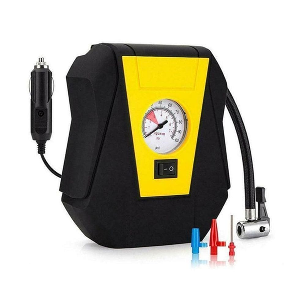 Calibrador Pneus Compressor Ar 12 Volts Analogico Portátil