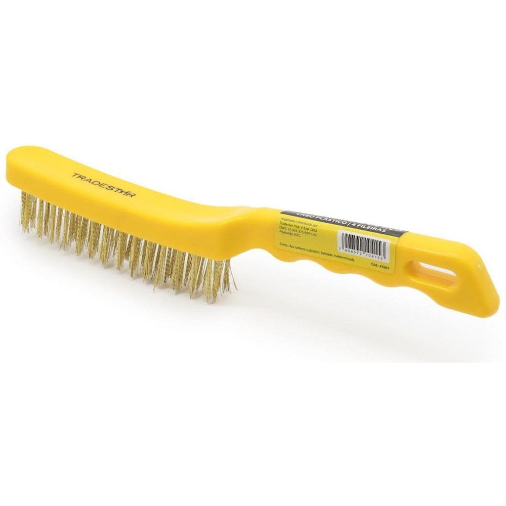 Escova De Aço Multiuso 4X15 Fileiras Limpeza Geral Tradestar
