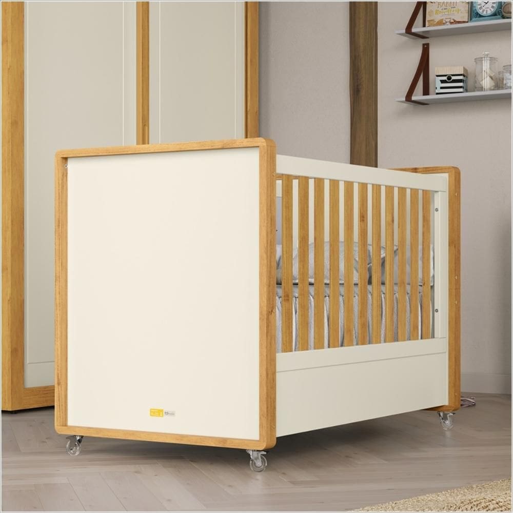 Berço Tutto Laqueado 61740 Off White Freijo Quatro Infantil Matic