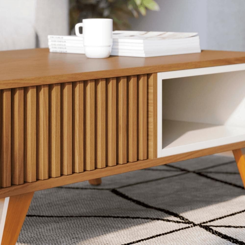 Mesa Centro sala Reno Freijo Off White Matte