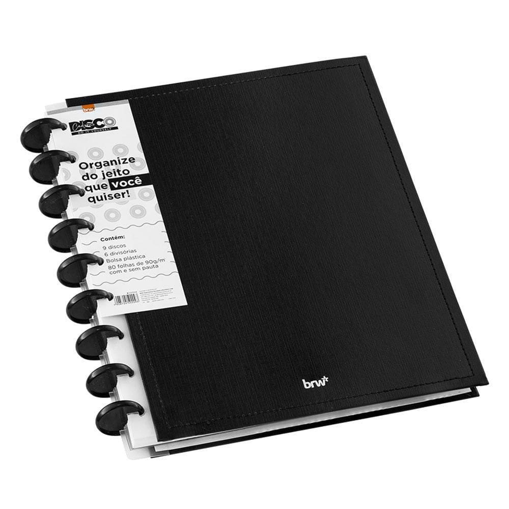 Caderno Disco 80Fls Do It Yourself Cd1008 Brw