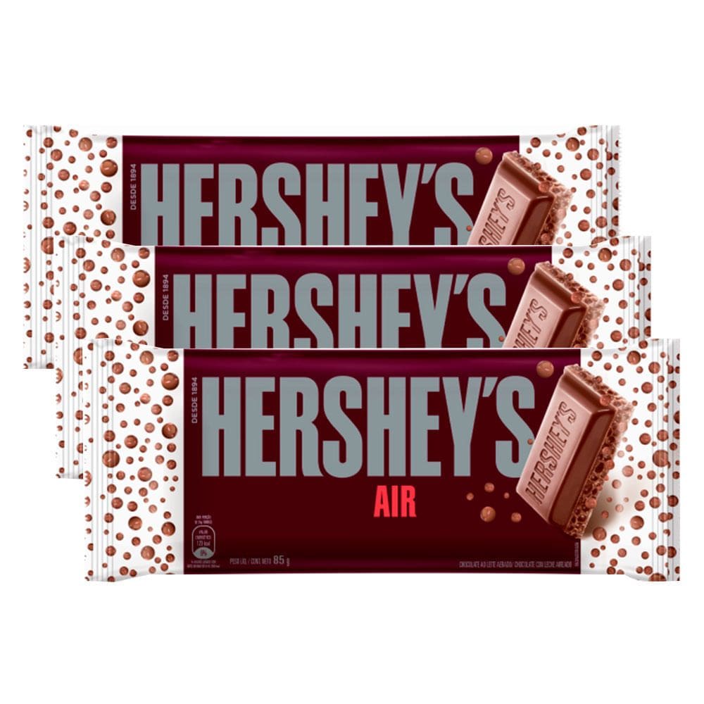 Kit 3 Chocolate Hershey`s Air 85g