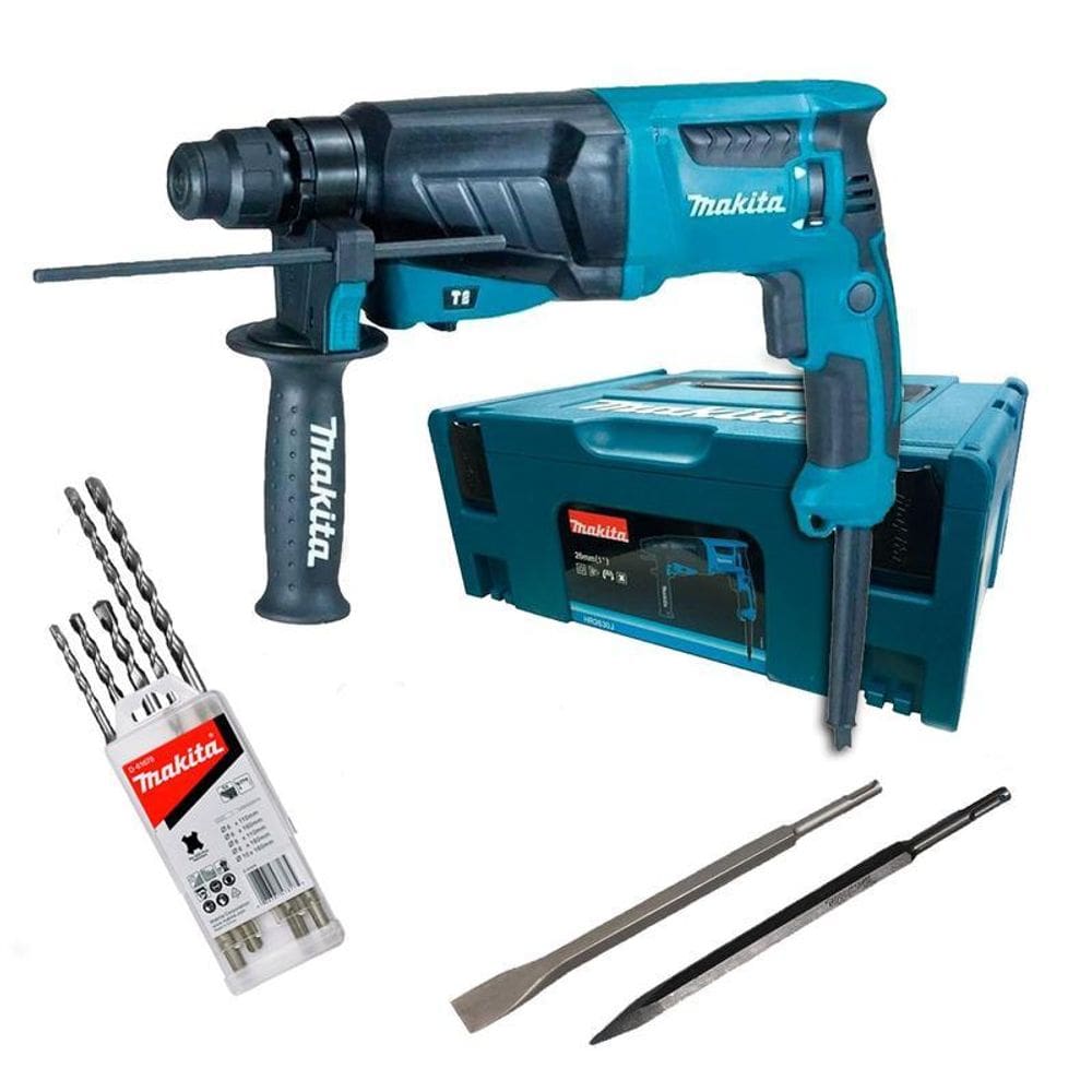Martelete Romped Makita Sds Hr2630J 830W + Brocas Sds 110V