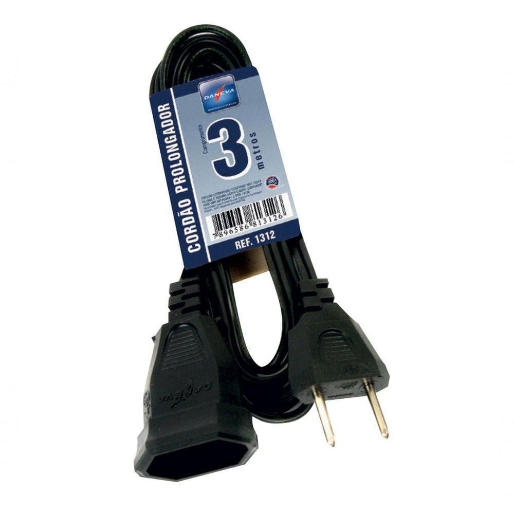 Cordao Prolongador Daneva 3 Metros Ref.1312 (000003160138)