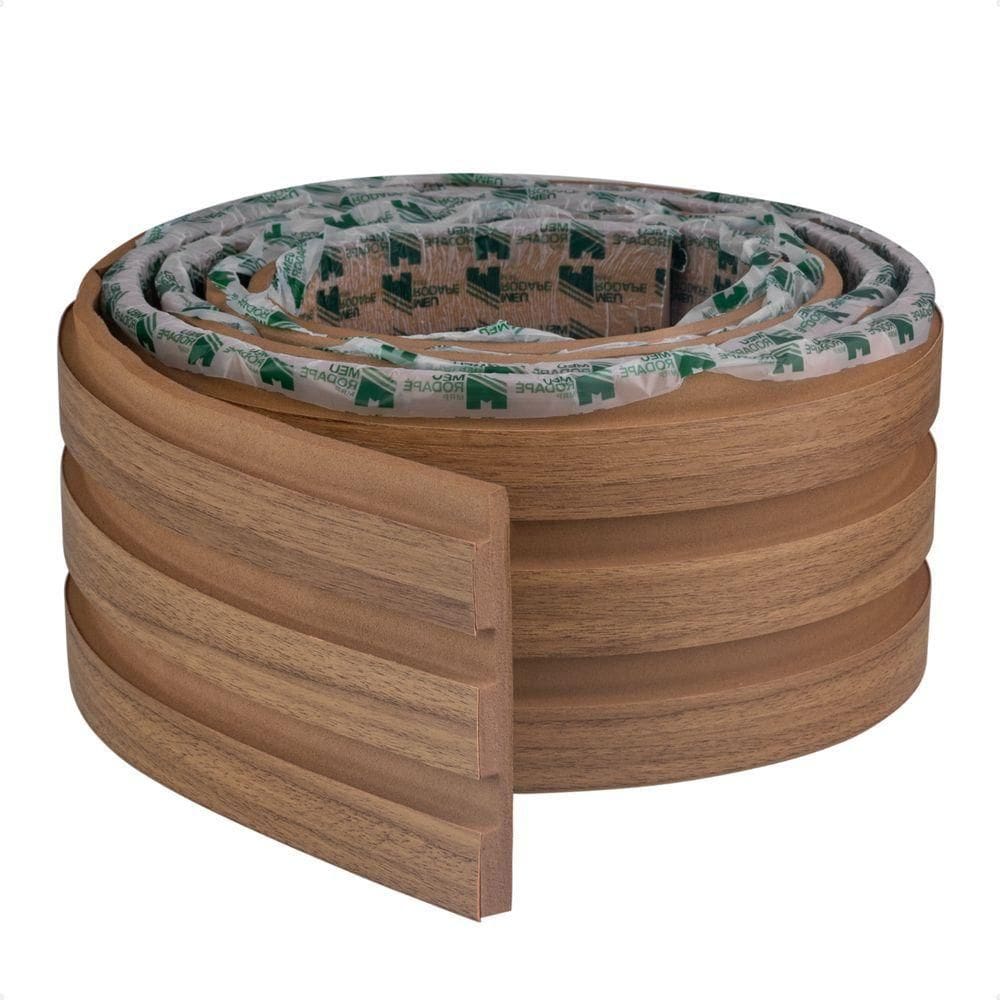 Painel Ripado Laminado De Eva Autocolante Flexível Rolo 10mt Linha Madeto Nogueira Natural