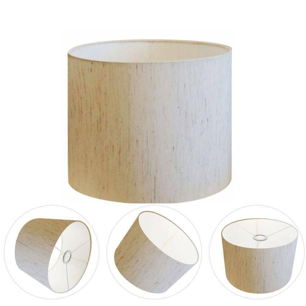 Cúpula Abajur Cilíndrica Cp-7016 ø35x30cm Linho Bege