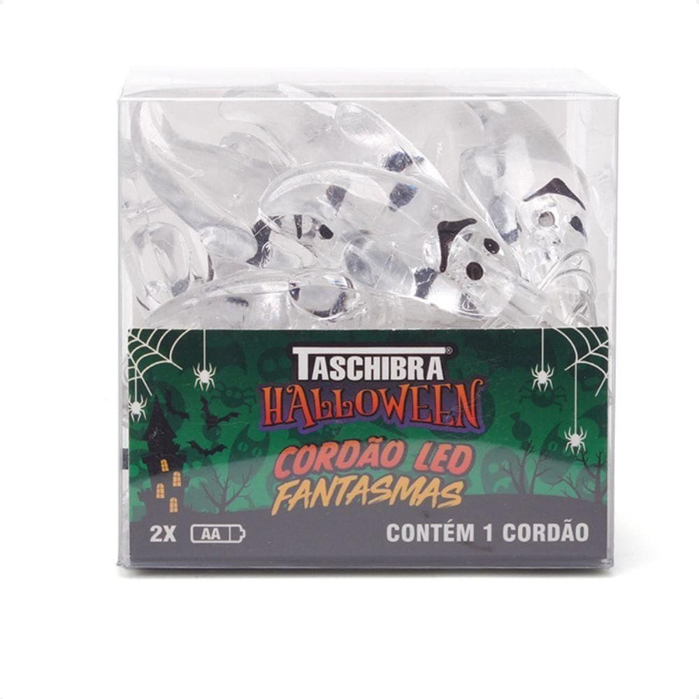 Cordão Luminoso Taschibra Halloween Fantasmas A Pilha