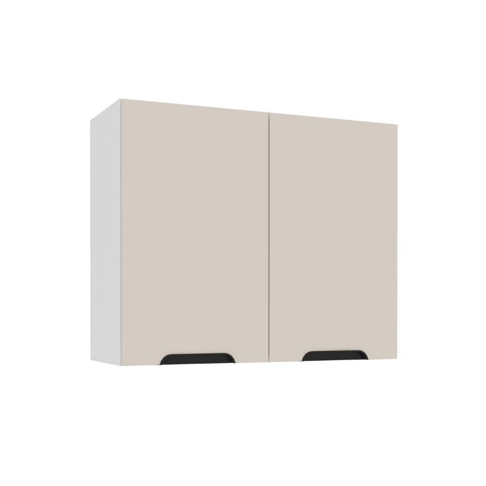 Armário Aéreo 2 Portas 80cm Meena Politorno Móveis