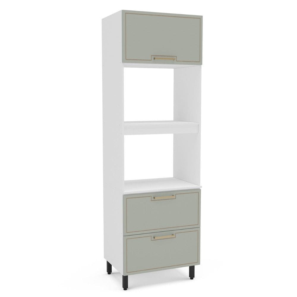 Paneleiro Torre Quente 2 Portas 1 Gaveta Amara Politorno Moveis