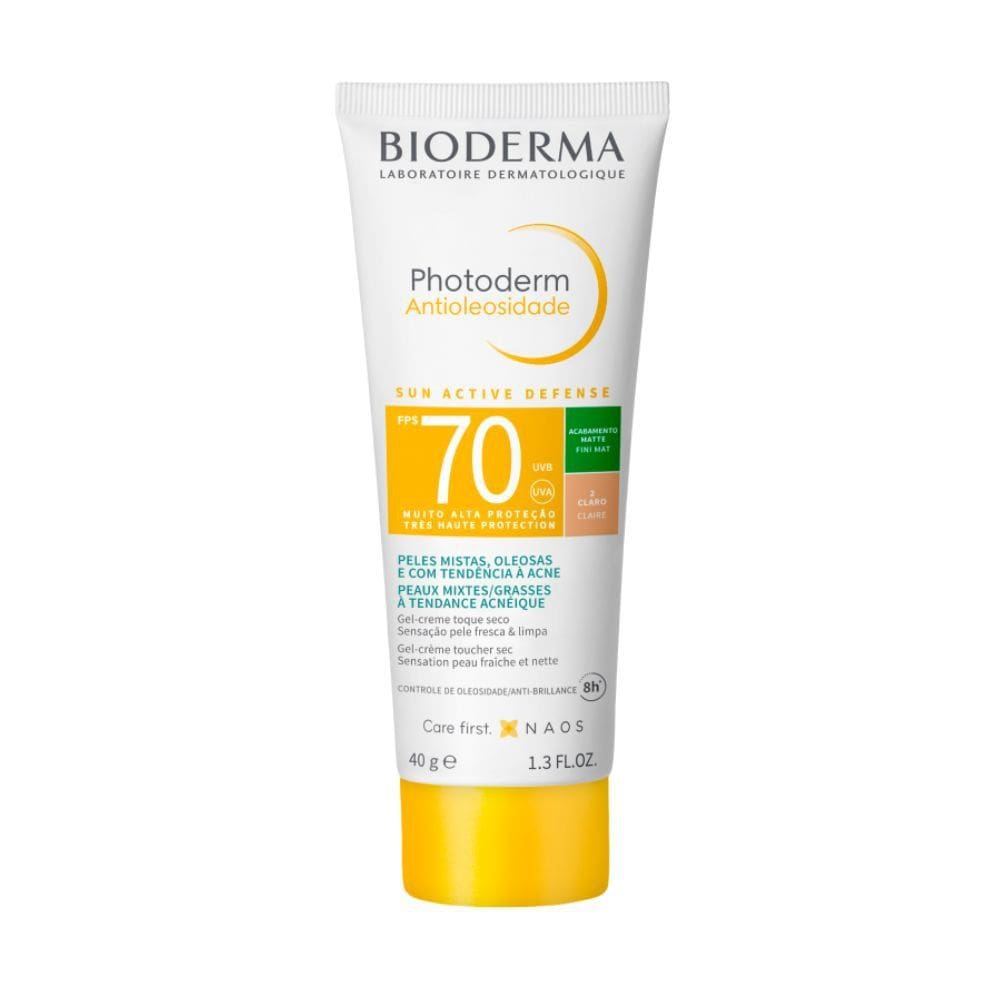 Bioderma Photoderm FPS 70 Cor 2.0 Protetor Solar Antioleosidade 40g