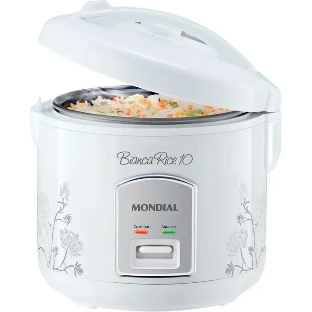 Panela Eletrica Arroz Mondial 10 Xicaras 700w - Pe-10 Branco 220V