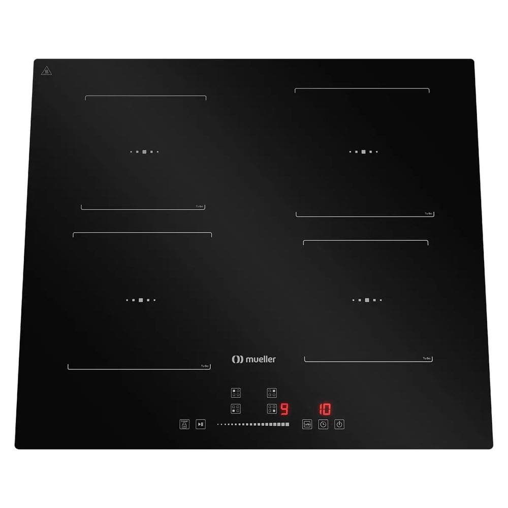 Cooktop Mueller 4 Bocas de Indução com Turbo MCN4BK 220V