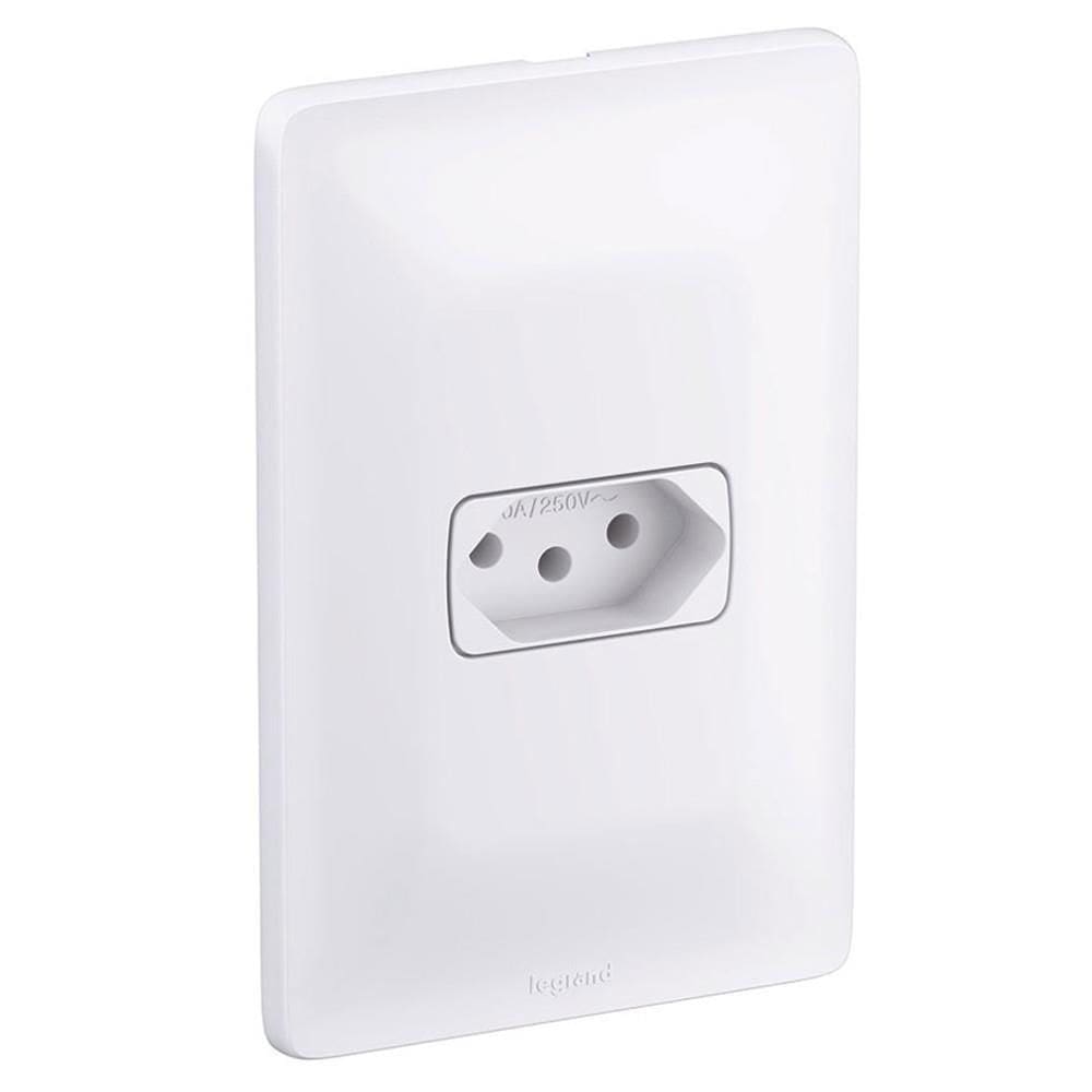 Tomada 2P+T 10A 250V 4x2 Zeffia - 680110 - PIAL