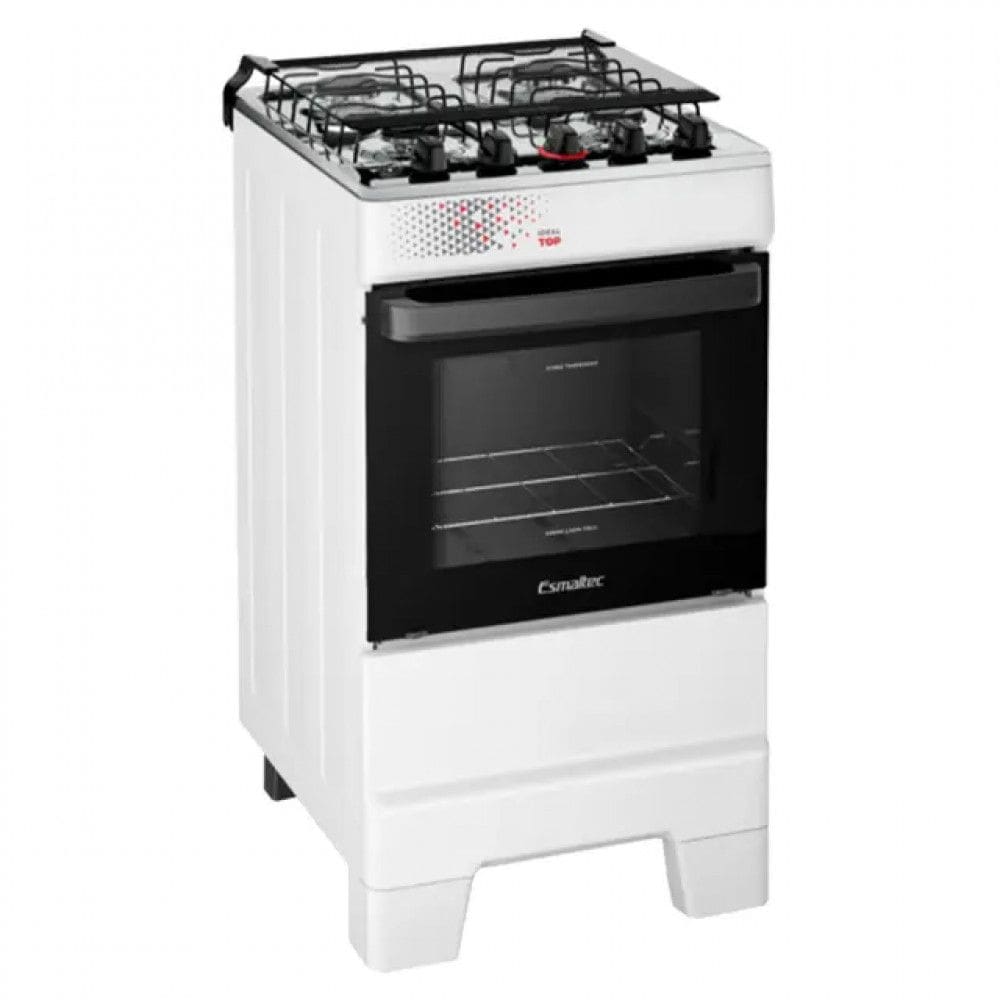 Fogão Ideal Top 4 Bocas Automático Mesa de Inox Bivolt Esmaltec