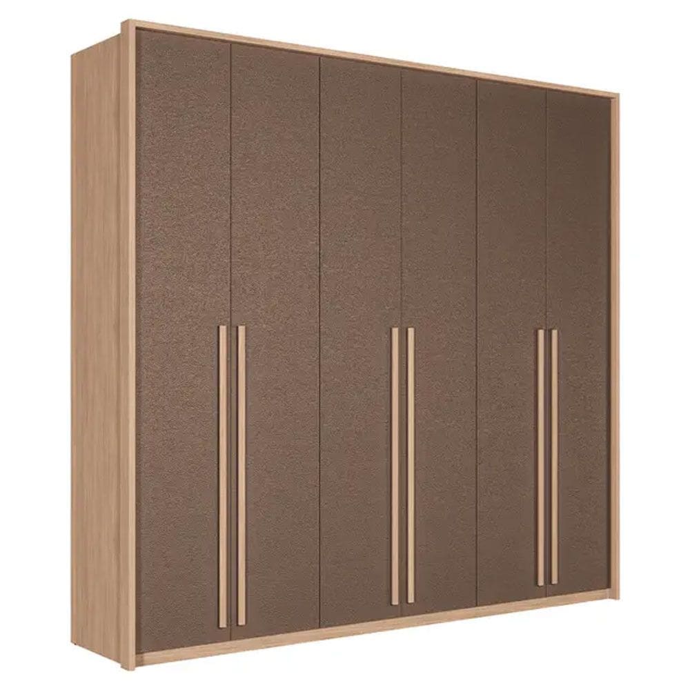 Guarda Roupa Casal Genova  6 Portas Bater 4 Gavetas Santos Adirá