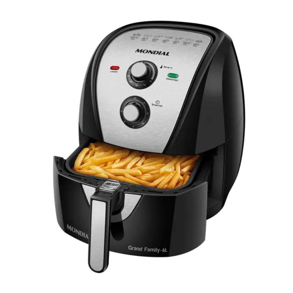 Fritadeira Elétrica Air Fryer Mondial AFN-60-BI 6L 1900W