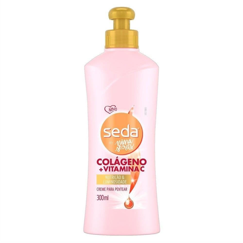 Creme para Pentear Seda Colágeno e Vitamina C By Niina Secrets 300ml