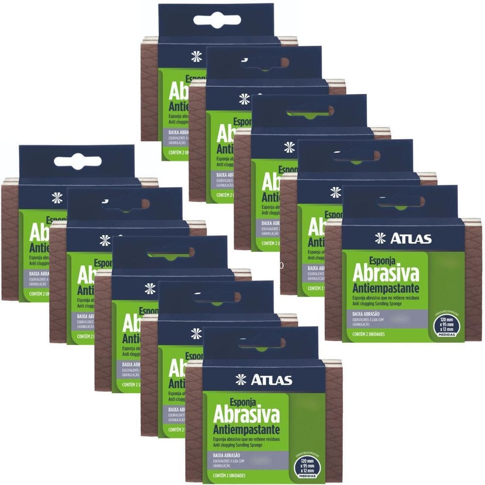 Kit 20 Esponjas Flexíveis Alta Abrasividade Antiempastante