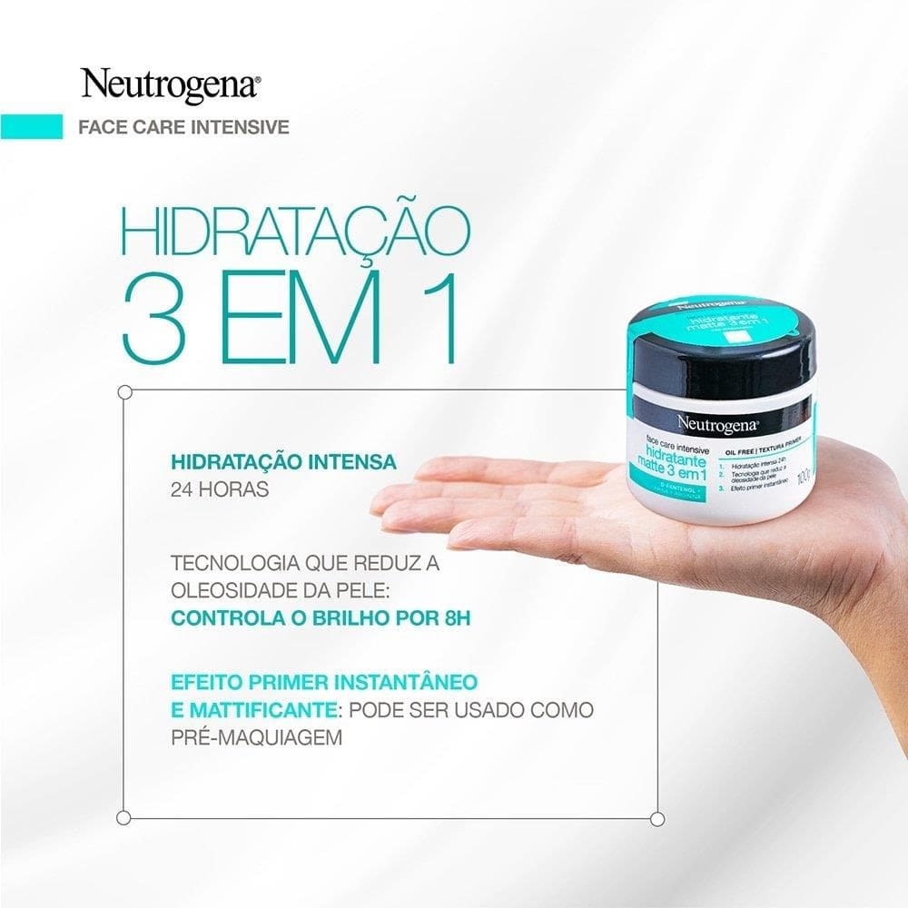 Hidratante Facial Neutrogena Face Care Intensive 3 em 1 100g