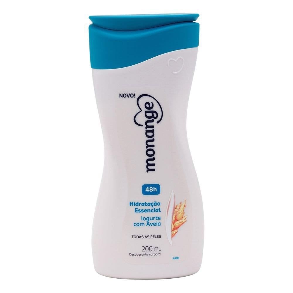 Hidratante Corporal Monange Hidratação Nutritiva Iogurte com Aveia ação desodorante 200ml