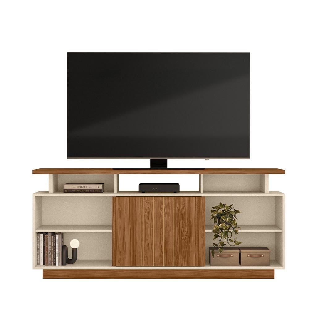 Rack Bancada Salvador 782 Perola Metalizado/Amendoa