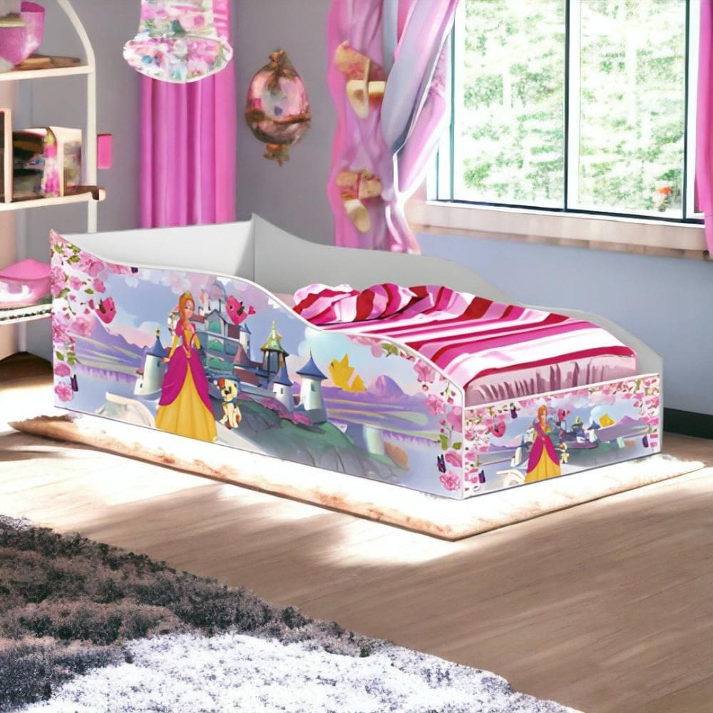 Cama Racer Juvenil Castelo com Colchão Gabrielli