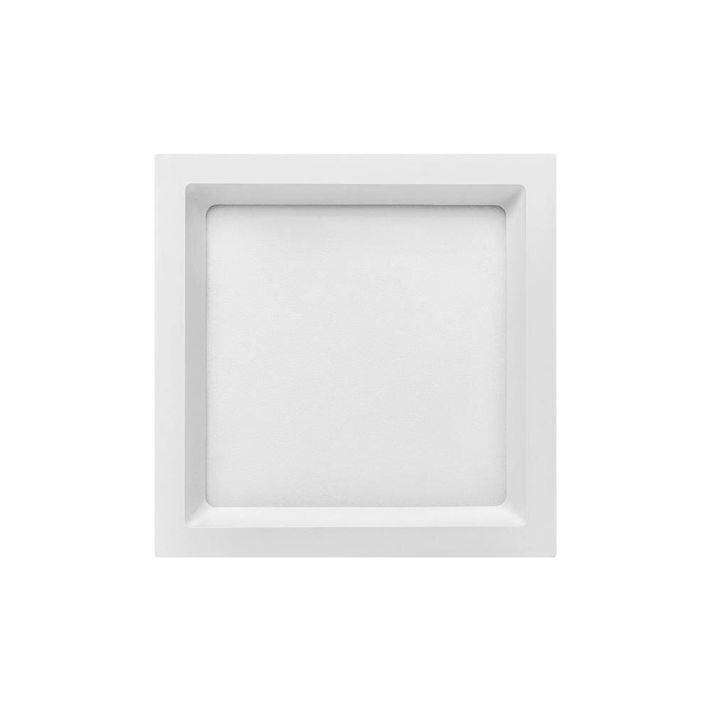 Painel De Led Stella Quadrado Deep De Embutir Recuado 17W Bi