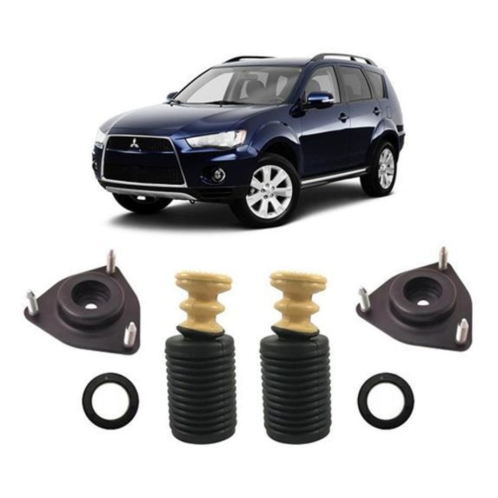 Par Kit Batente Suspensão Dianteira Outlander 2011 2012 2013