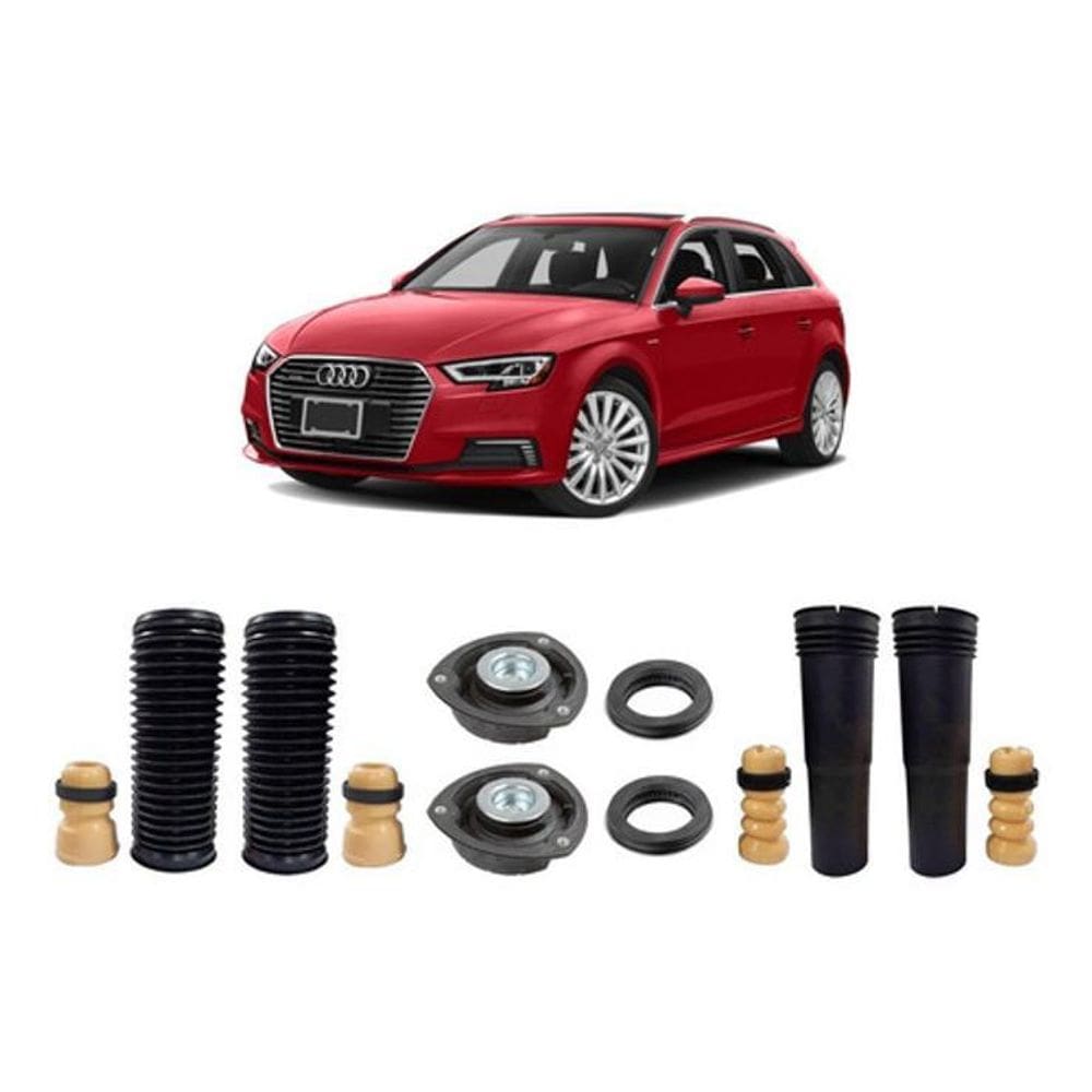 Kit Coxim Batente Dianteiro Traseiro Audi A3 2016 2017 2018