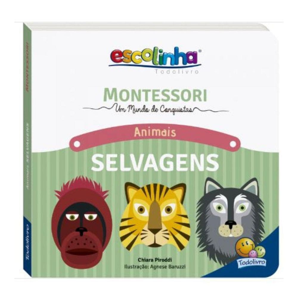 Livro Montessori Meu Primeiro Livro Animais Selvagens Todo