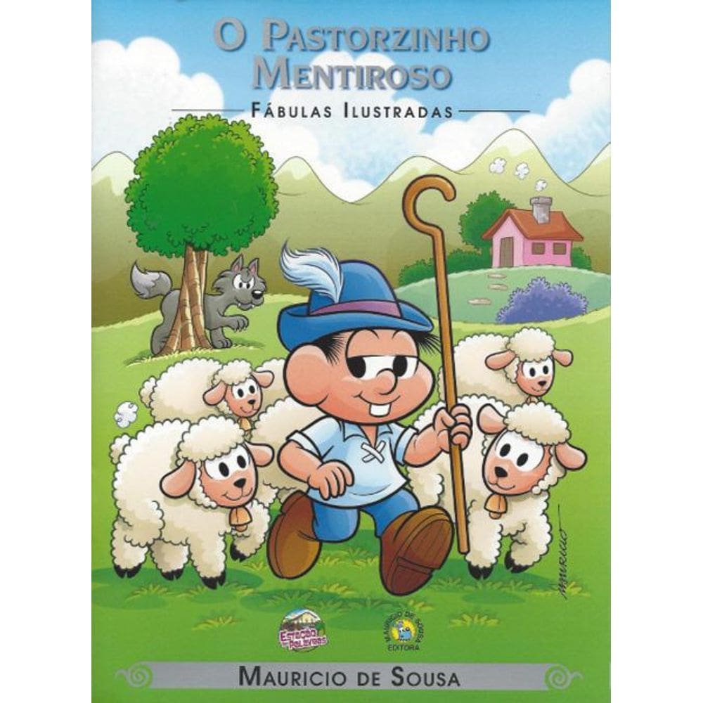 Livro Fábulas Ilustradas Turma Mônica Pastorzinho Mentiroso
