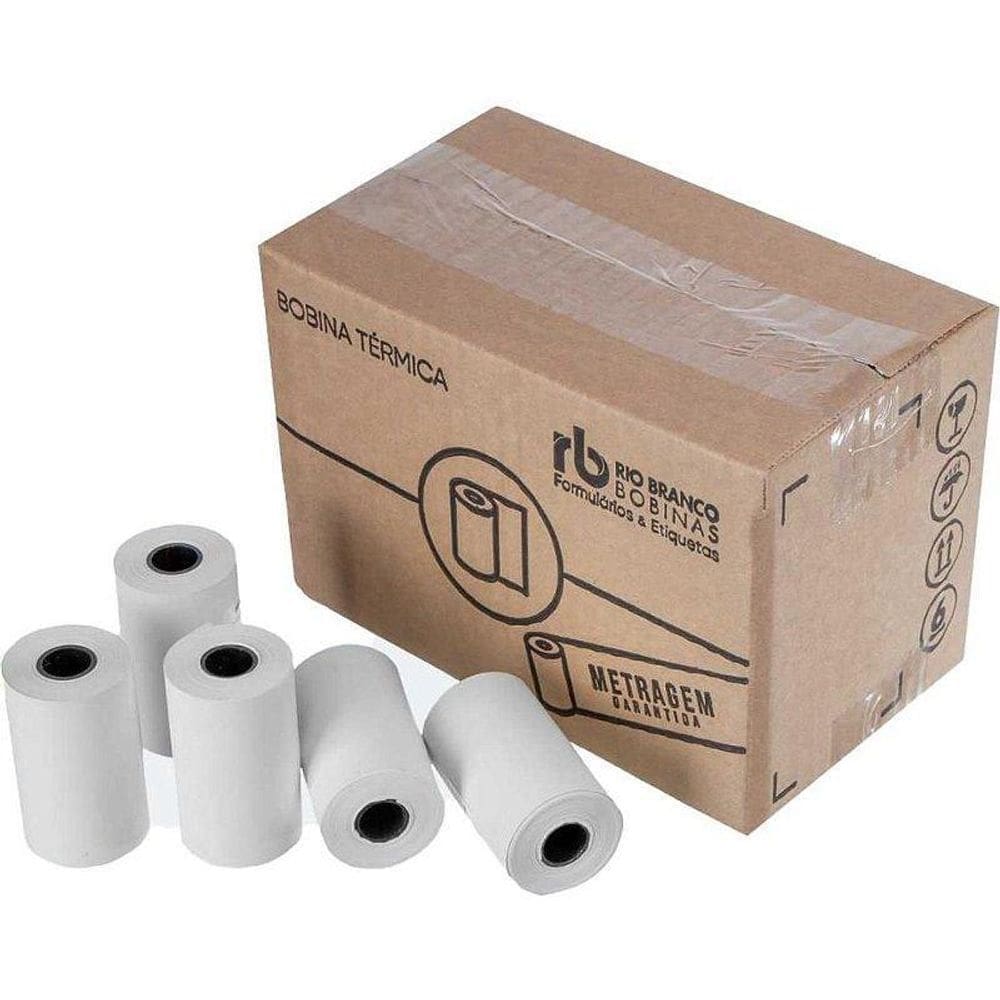 Bobina Térmica 57Mmx15M Branca 48G Cx Com 30
