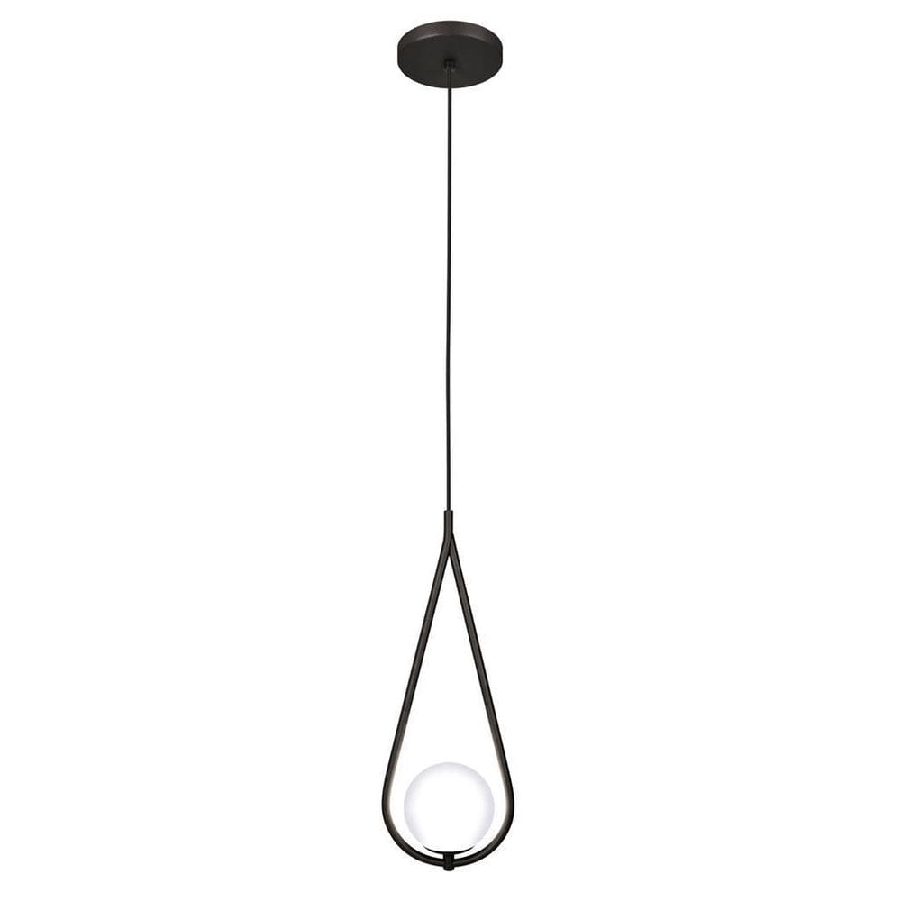 Luminária Lustre Teto Pendente Gota Globo Vidro Sala Preto