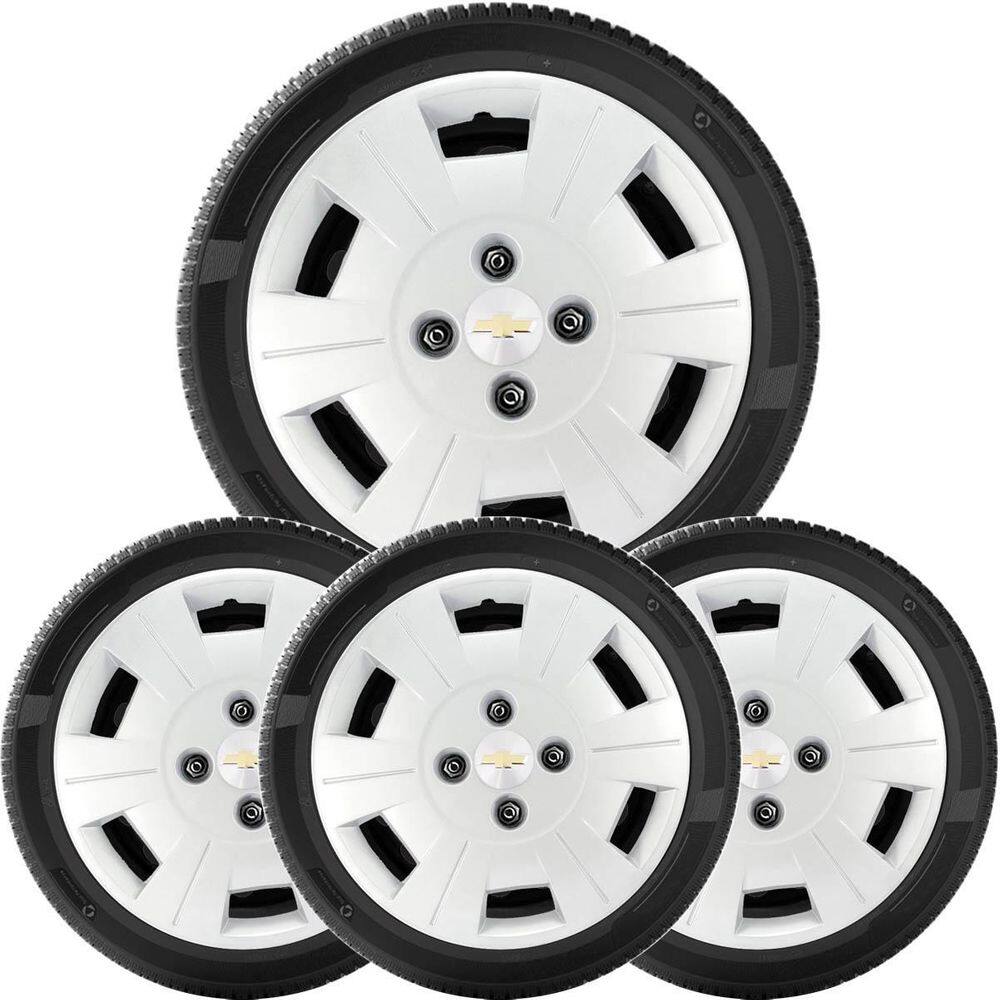 4X Calota Chevrolet Aro 13 Com Emblema 057Cb