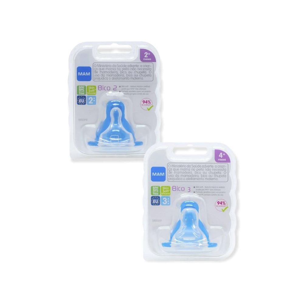 Bico Mamadeira Compativel Todas Mamadeiras Mam Skinsoft