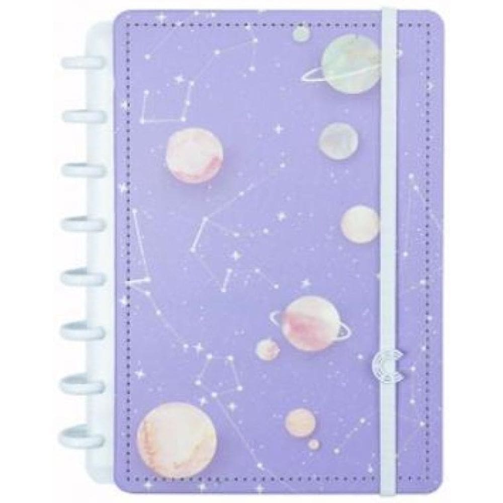 Caderno Inteligente A5 Purple Galaxy By Gocase - Cia52154